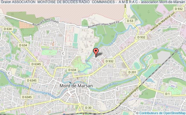 plan association Association  Montoise De Bolides Radio  Commandes -  A M B R A C - Mont-de-Marsan