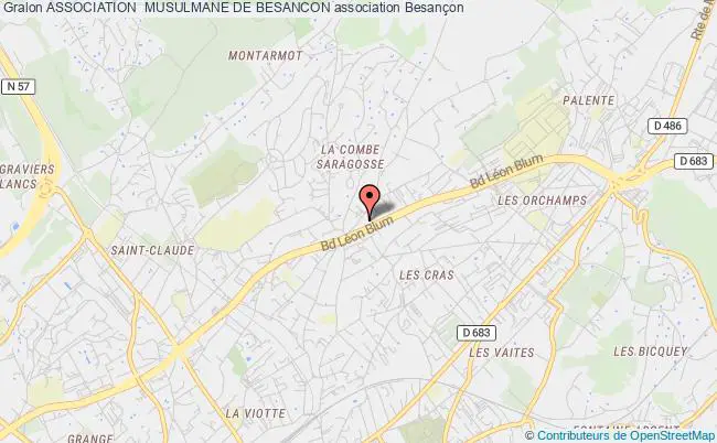 plan association Association  Musulmane De Besancon Besançon