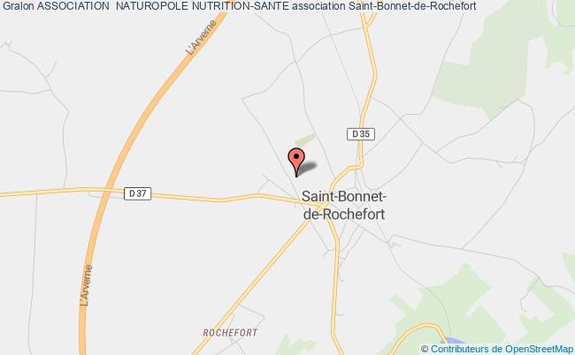 plan association Association  Naturopole Nutrition-sante Saint-Bonnet-de-Rochefort
