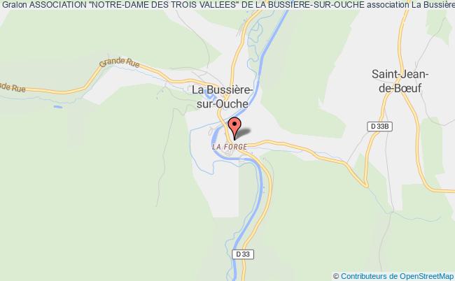 plan association Association "notre-dame Des Trois Vallees" De La Bussiere-sur-ouche La Bussière-sur-Ouche
