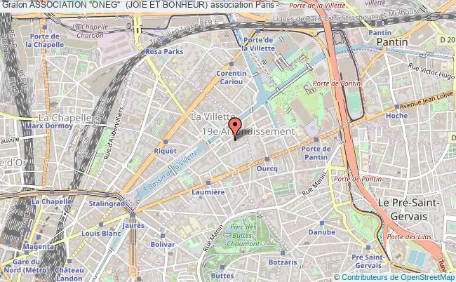 plan association Association "oneg"  (joie Et Bonheur) Paris