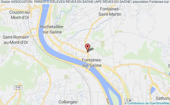 plan association Association  Parents D'ÉlÈves RÊves En SaÔne (ape RÊves En SaÔne) Fontaines-sur-Saône
