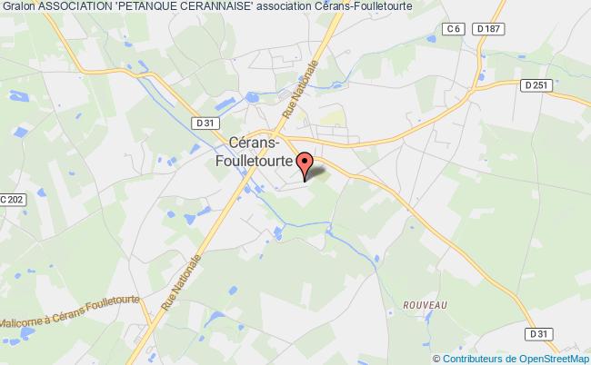 plan association Association 'petanque Cerannaise' Cérans-Foulletourte