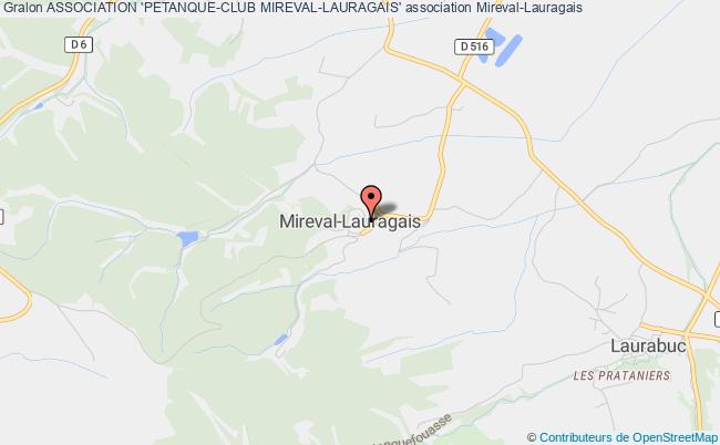 plan association Association 'petanque-club Mireval-lauragais' Mireval-Lauragais