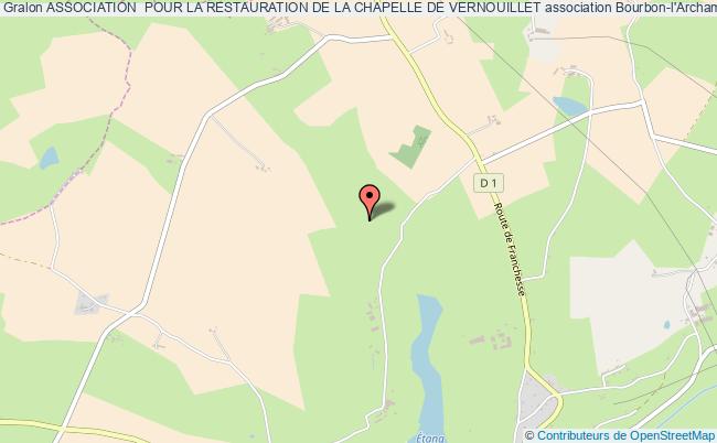 plan association Association  Pour La Restauration De La Chapelle De Vernouillet Bourbon-l'Archambault