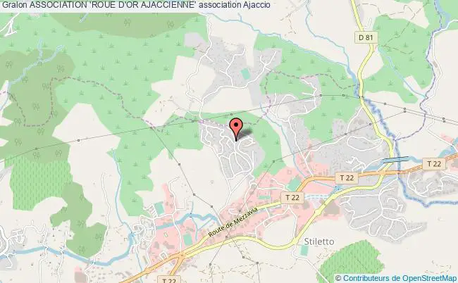 plan association Association 'roue D'or Ajaccienne' Ajaccio