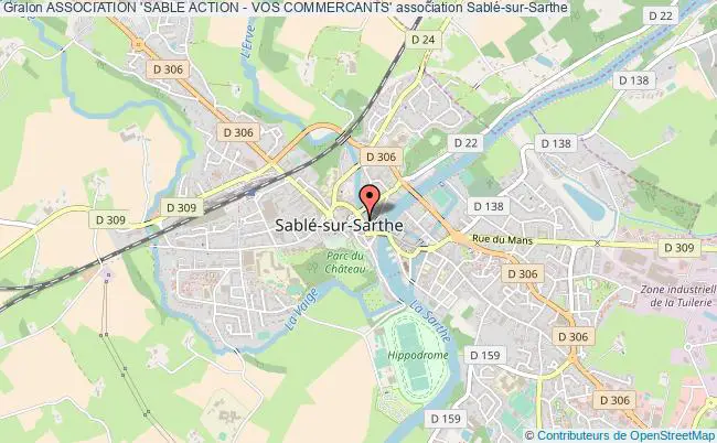 plan association Association 'sable Action - Vos Commercants' Sablé-sur-Sarthe