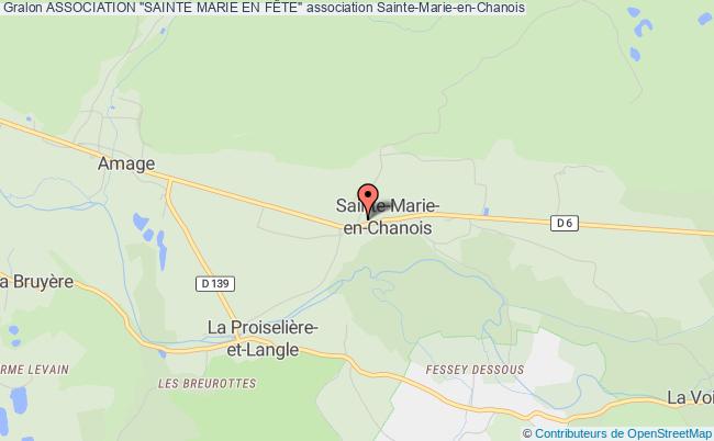 plan association Association "sainte Marie En FÊte" Sainte-Marie-en-Chanois