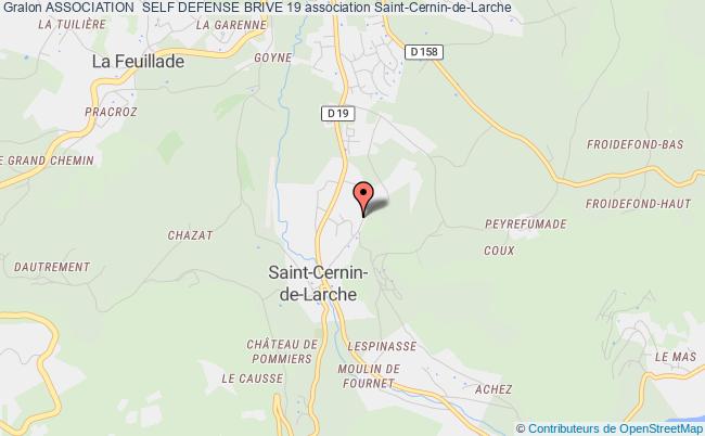 plan association Association  Self Defense Brive 19 Saint-Cernin-de-Larche