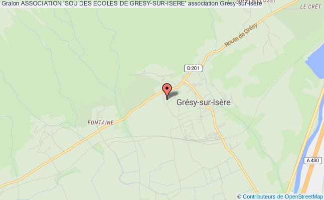 plan association Association 'sou Des Ecoles De Gresy-sur-isere' Grésy-sur-Isère