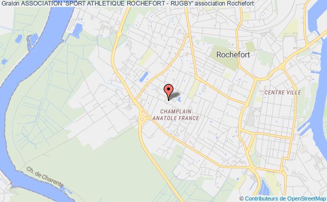 plan association Association 'sport Athletique Rochefort - Rugby' Rochefort