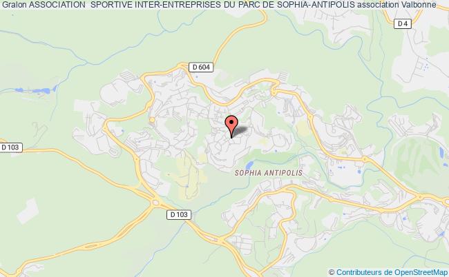 plan association Association  Sportive Inter-entreprises Du Parc De Sophia-antipolis Valbonne