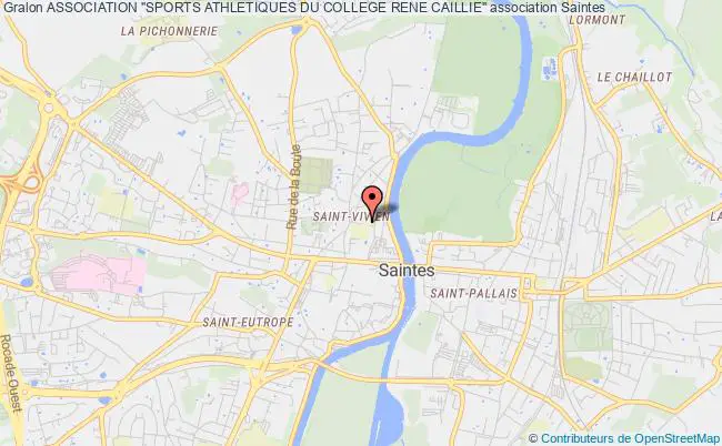 plan association Association "sports Athletiques Du College Rene Caillie" Saintes