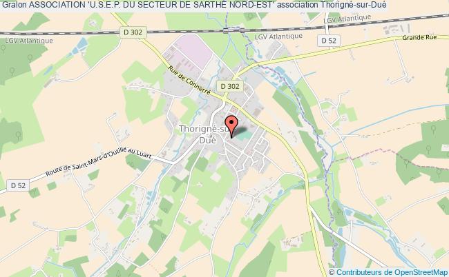 plan association Association 'u.s.e.p. Du Secteur De Sarthe Nord-est' Thorigné-sur-Dué