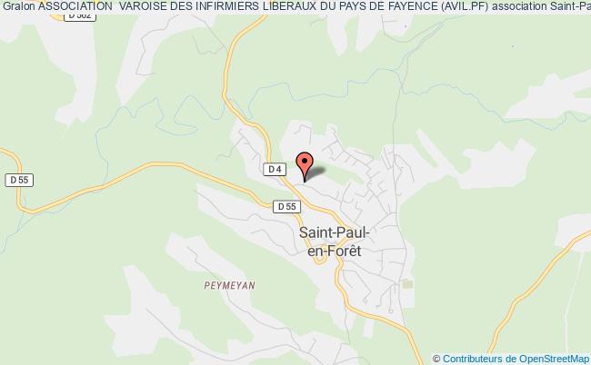 plan association Association  Varoise Des Infirmiers Liberaux Du Pays De Fayence (avil.pf) Saint-Paul-en-Forêt