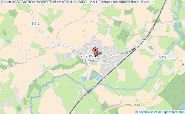 plan association Association 'voivres Animation Loisirs - V.a.l.' Voivres-lès-le-Mans