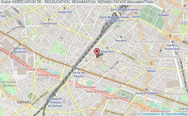 plan association Association 3r - Reeducation, Reanimation, Rehabilitation Paris