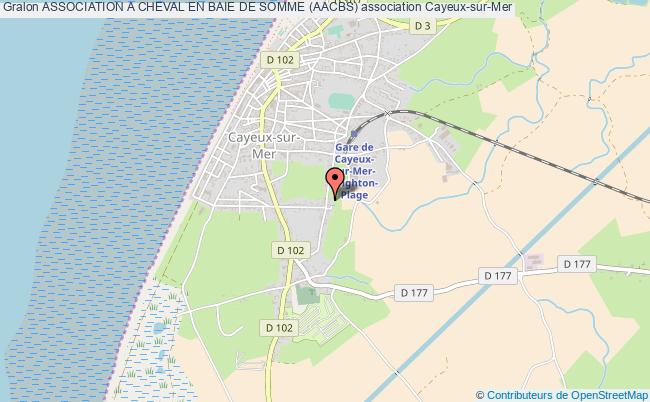 plan association Association A Cheval En Baie De Somme (aacbs) Cayeux-sur-Mer