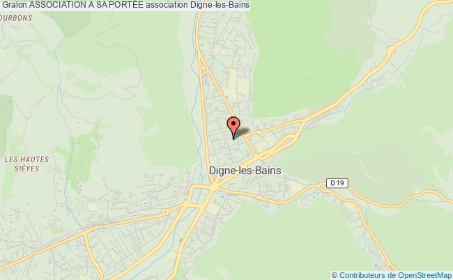 plan association Association A Sa PortÉe Digne-les-Bains