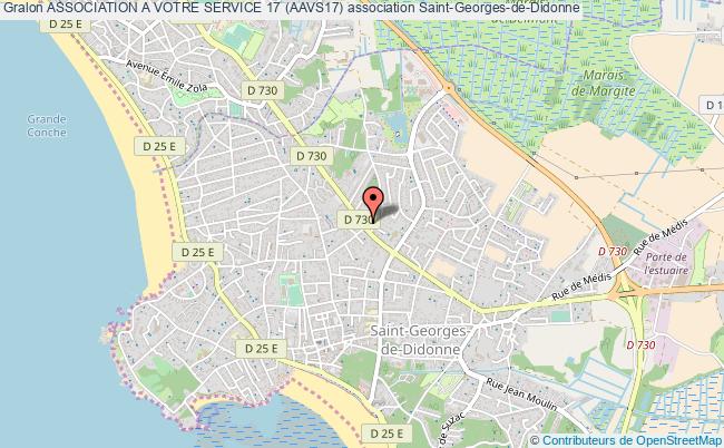 plan association Association A Votre Service 17 (aavs17) Saint-Georges-de-Didonne