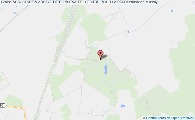 plan association Association Abbaye De Bonnevaux : Centre Pour La Paix Marçay