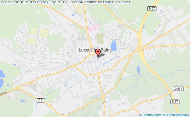 plan association Association Abbaye Saint-colomban Luxeuil-les-Bains
