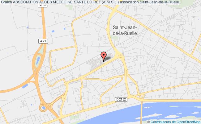 plan association Association Acces Medecine Sante Loiret (a.m.s.l.) Saint-Jean-de-la-Ruelle