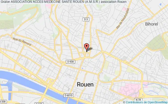 plan association Association Acces Medecine Sante Rouen (a.m.s.r.) Rouen