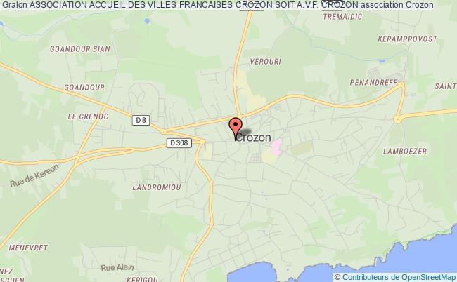 plan association Association Accueil Des Villes Francaises Crozon Soit A.v.f. Crozon Crozon
