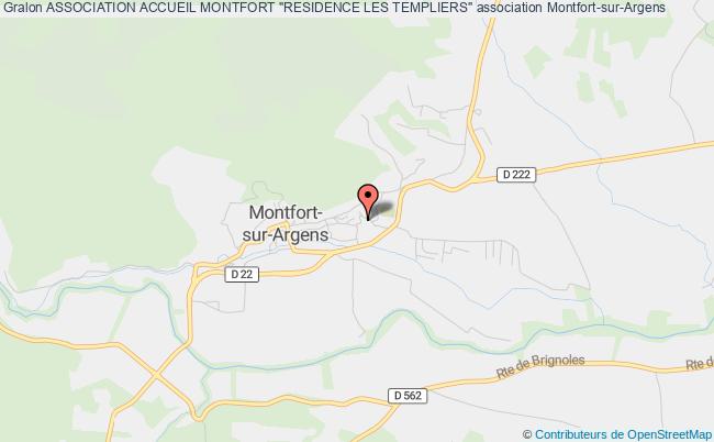 plan association Association Accueil Montfort "residence Les Templiers" Montfort-sur-Argens