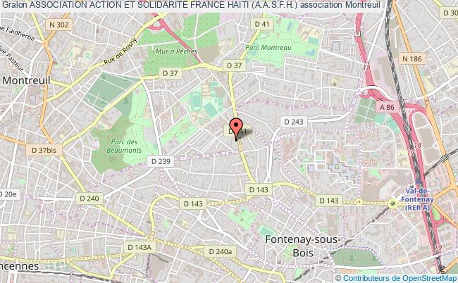 plan association Association Action Et Solidarite France Haiti (a.a.s.f.h.) Montreuil
