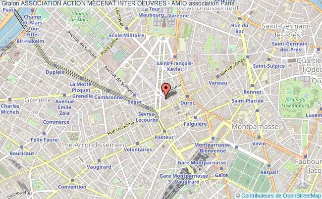 plan association Association Action Mecenat Inter Oeuvres - Amio Paris