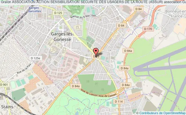plan association Association Action Sensibilisation Securite Des Usagers De La Route (assur) Garges-lès-Gonesse