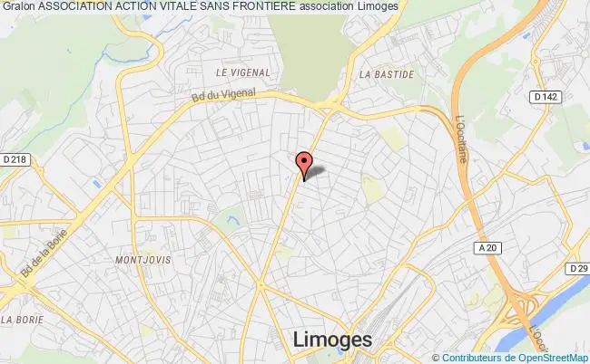 plan association Association Action Vitale Sans Frontiere Limoges