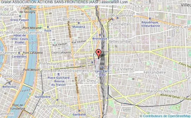 plan association Association Actions Sans-frontieres (aasf) Lyon 3e Arrondissement