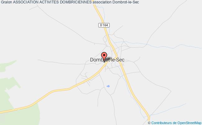 plan association Association Activites Dombriciennes Dombrot-le-Sec
