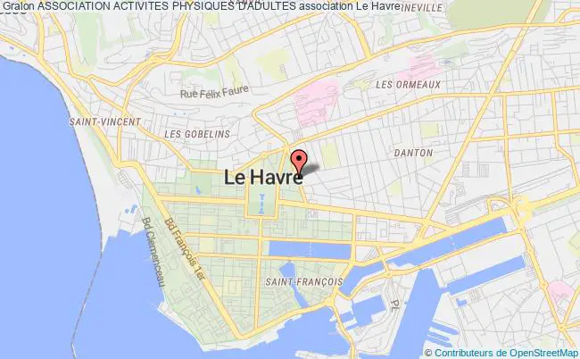plan association Association Activites Physiques D'adultes Le Havre