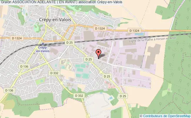 plan association Association Adelante ( En Avant) Crépy-en-Valois