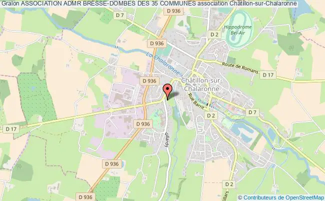 plan association Association Admr Bresse-dombes Des 35 Communes Châtillon-sur-Chalaronne
