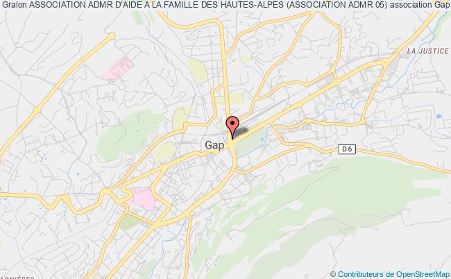 plan association Association Admr D'aide A La Famille Des Hautes-alpes (association Admr 05) Gap