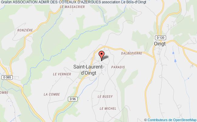 plan association Association Admr Des Coteaux D'azergues Val d'Oingt