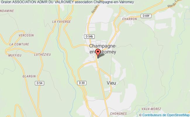 plan association Association Admr Du Valromey Champagne-en-Valromey