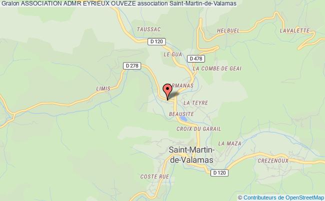 plan association Association Admr Eyrieux Ouveze Saint-Martin-de-Valamas