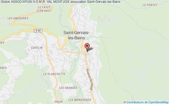 plan association Association A.d.m.r. Val Montjoie Saint-Gervais-les-Bains