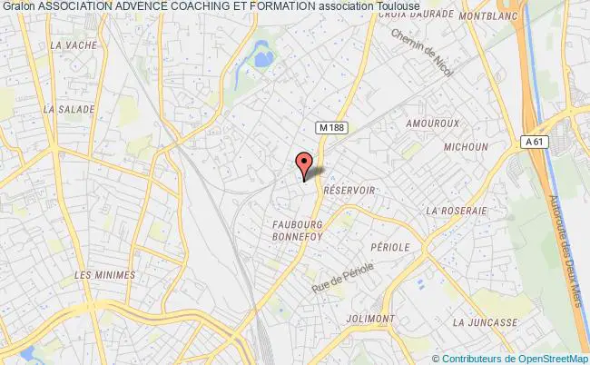 plan association Association Advence Coaching Et Formation Toulouse