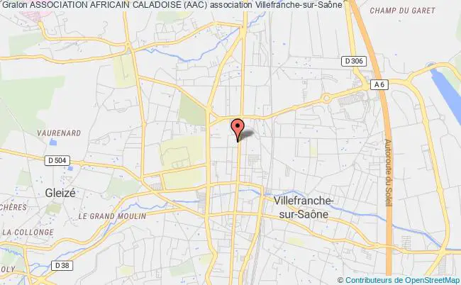 plan association Association Africain Caladoise (aac) Villefranche-sur-Saône