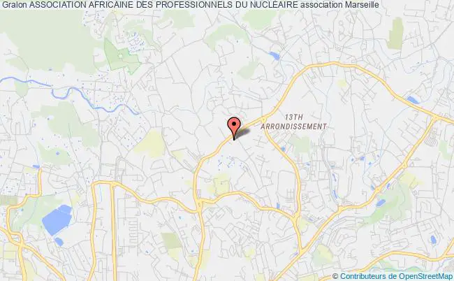 plan association Association Africaine Des Professionnels Du NuclÉaire Marseille 13