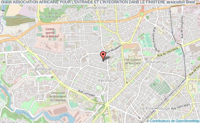 plan association Association Africaine Pour L'entraide Et L'integration Dans Le Finistere Brest