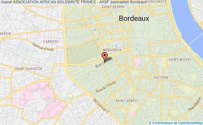 plan association Association African Solidarite France - Aasf Bordeaux