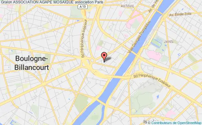 plan association Association Agape MosaÏque Paris